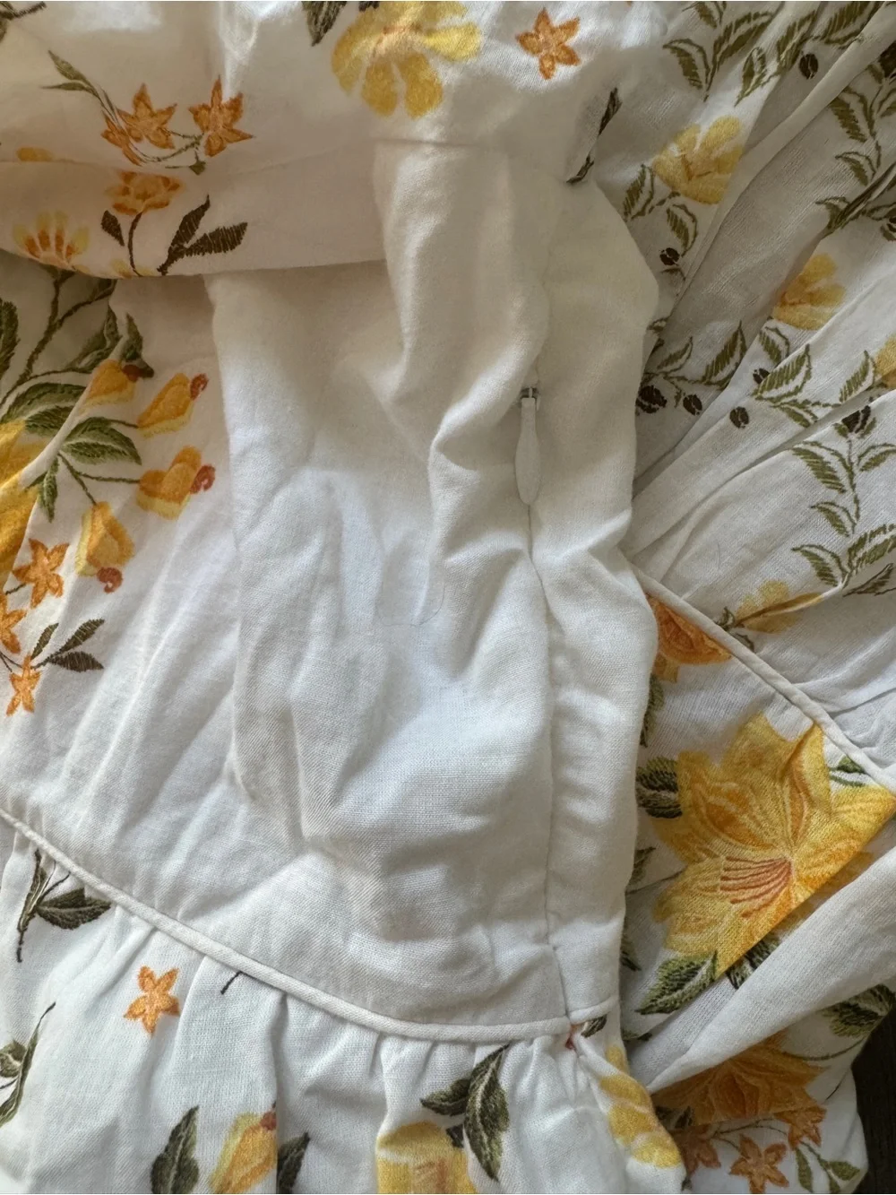 NWT FARM Rio Anthropologie Puff Sleeve Blouse